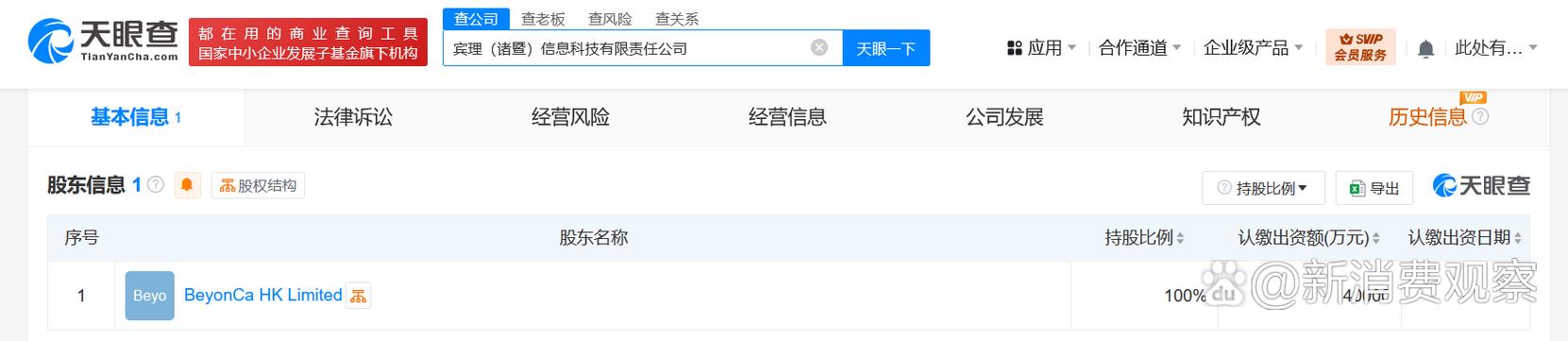 注册资本4亿人民币,经营范围含工程和技术研究和试验发展,信息技术咨